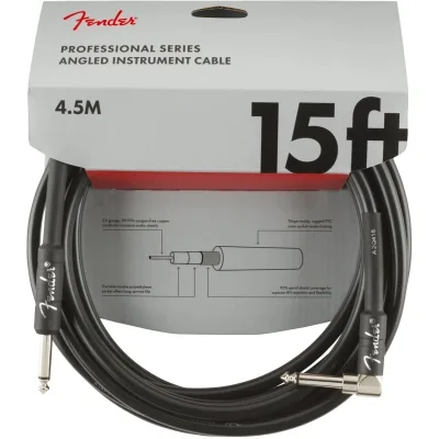 Інструментальний кабель Fender Cable Professional Series 15' Angled Black (228447)