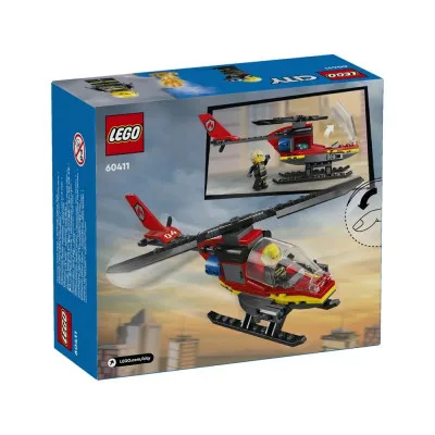 Конструктор LEGO City Пожежний рятувальний гелікоптер 85 деталей (60411)