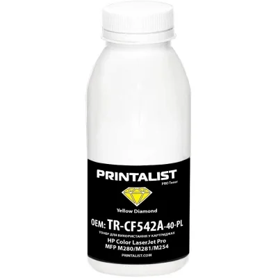 Тонер HP CLJ Pro MFP M280/M281/M254, 40г Yello Printalist (TR-CF542A-40-PL)