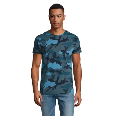 Футболка Sol's Camo men синій камо L (01188536L)