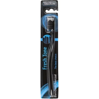 Зубна щітка Fresh Tone Bamboo Charcoal Medium (4820278510058)