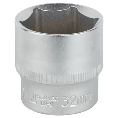Насадка шестигранна коротка 1/2" 32мм CrV mid SIGMA (6071321)
