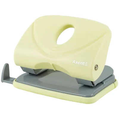 Діркопробивач Axent Welle-2 з пластиковий верх, 20 арк,Pastelini, жовтий (3820-08-A)