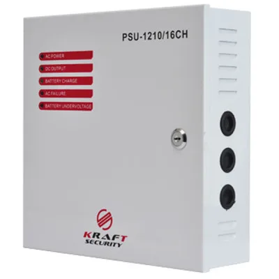 Блок живлення для систем відеоспостереження Kraft Energy PSU-1210/16CH