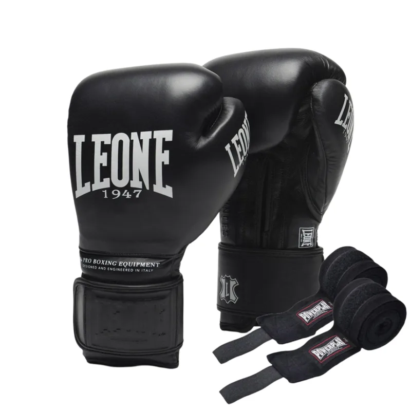Боксерські рукавички Leone GN111 The Greatest Black 10 унцій (GN111_Black_10oz)