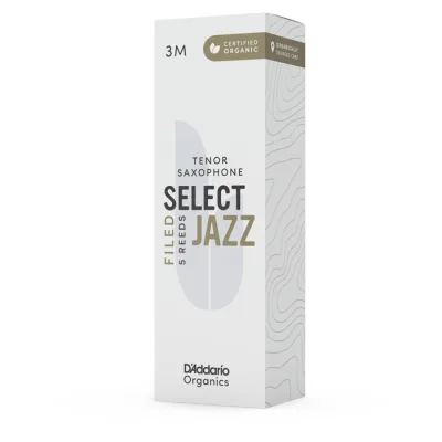 Тростина для саксофона D'Addario Organic Select Jazz - Tenor Sax Filed 3M - 5 Pack (ORSF05TSX3M)