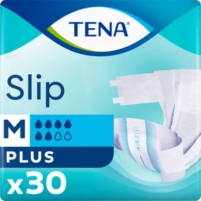 Підгузки для дорослих Tena Slip Plus Medium 30 шт (7322541118871_7322541117980)