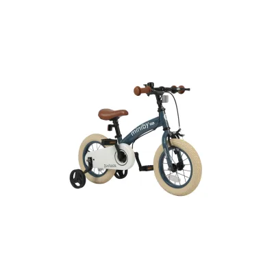 Дитячий велосипед QPlay Miniby 3 в1, біговел 12", Grey-Blue (CB02MiniBy12Grey-Blue)