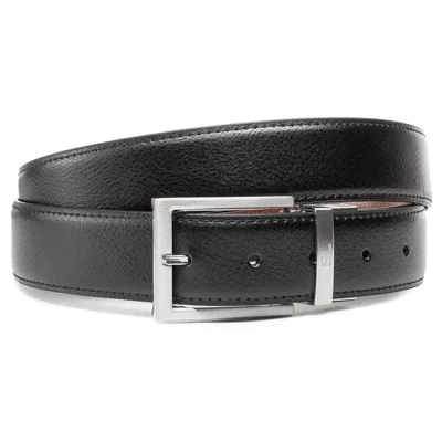 Ремінь Semi Line Чоловічий Шкіряний Black/Brown (DAS303125)