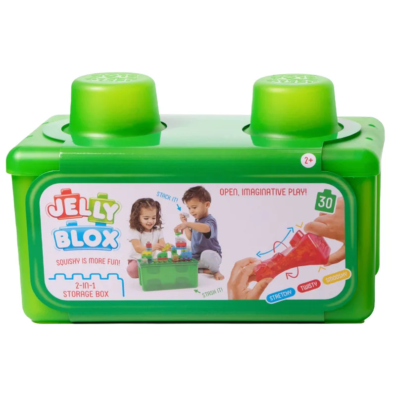 Сенсорний конструктор JELLY BLOX - В КЕЙСІ 2 В 1: БУДУЙ-СКЛАДАЙ