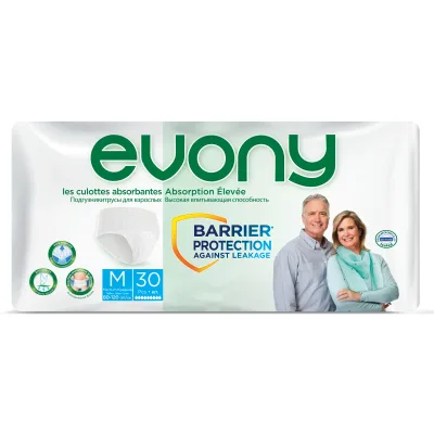 Підгузки для дорослих Evony Трусики 2 Medium 30 шт (8690536805518)