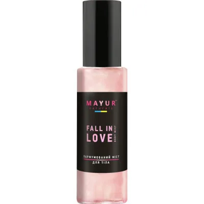 Спрей для тіла Mayur Fall in Love Body Mist Парфумований міст з шимером Зволожувальний 100 мл (4820230953114)