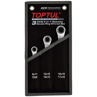 Ключ Toptul накидний з подвійною тріскачкою 72 зубця Pro-Series (GPAQ0301)
