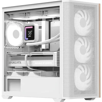 Корпус для ПК AeroCool D301A-G-WT-v2 White (ACCS-DS03043.21)