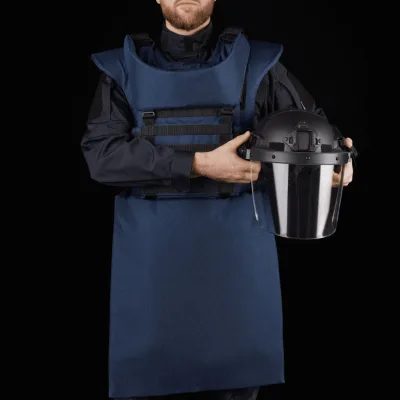 Протиуламковий комплект Ukrainian Armor Humanitarian Demining Apron, клас захисту ДСТУ 2, розмір S-M, синій (HDASMBLUE2)