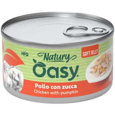Консерви для котів OASY Wet Natury з куркою та гарбузом 85 г (8054329513170)
