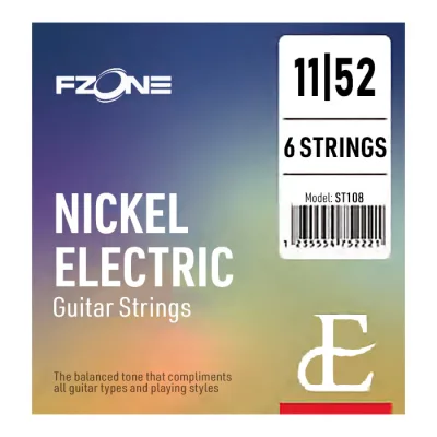 Струни для гітари Fzone Electric Nickel (11-52) (ST108)