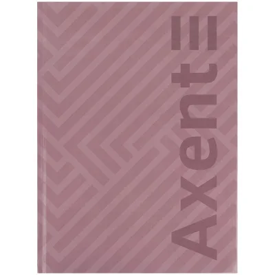 Книга записна Axent A4 Pattern, 96 аркушів клітинка, рожевий (8425-4-A)