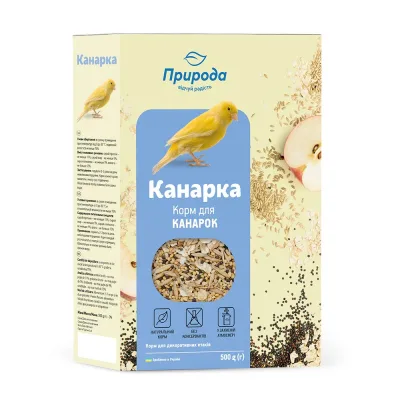 Корм для птахів Природа «Канарка» для канарок 500 г (4823082410781)