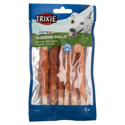 Ласощі для собак Trixie DENTAfun Паличка для чищення зубів з куркою 6 шт 70 г (4011905313252)