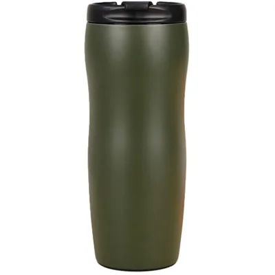 Термокружка Merlion 500 мл з відкидною кришкою, зелена (Mug-500Green)