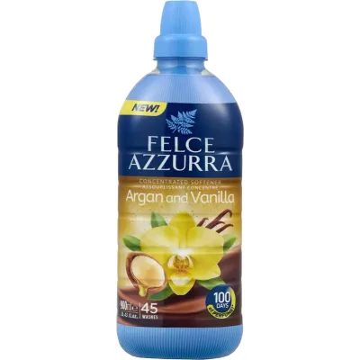 Кондиціонер для білизни Felce Azzurra Argan & Vanilla Концентрований пом'якшувач 900 мл (8001280413346)
