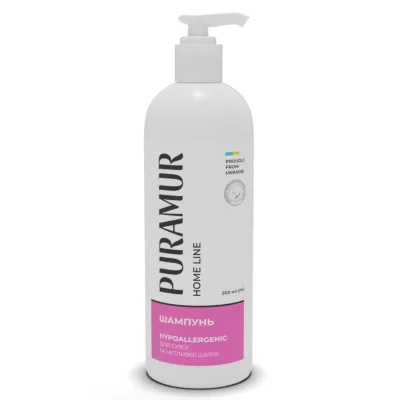 Шампунь для тварин Puramur Hypoallergenic для сухої та чутливої шкіри 200 мл (4823082437023)
