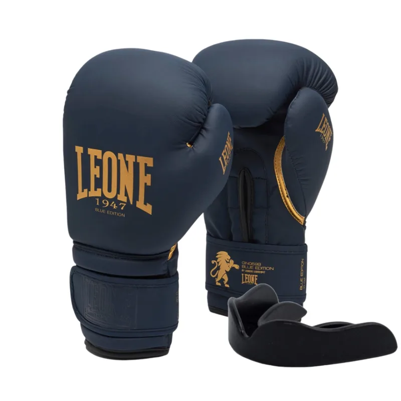 Боксерські рукавички Leone GN059B Blue Edition 12 унцій (GN059B_Blue_12oz)
