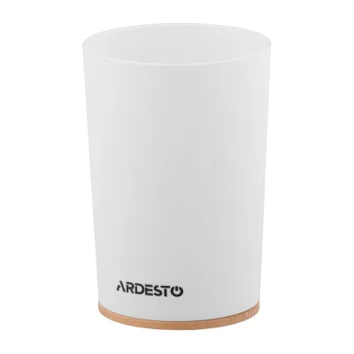 Стакан для ванної кімнати Ardesto Minimalism Білий (ARHB3105WB)