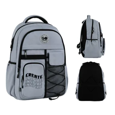 Рюкзак шкільний GoPack Education Teens 184 сірий (GO26-184L-2)