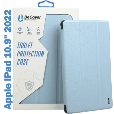 Чохол до планшета BeCover Tri Fold Soft TPU mount Apple Pencil Apple iPad 10.9" 2022/24/11" 2025 Light Blue (708464)