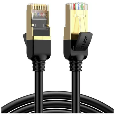Патч-корд 15м, F/FTP cat 7 RJ-45 black Ugreen (U_11274)