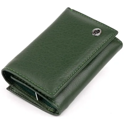 Гаманець ST Leather Зі шкіри унісекс Зелений (19332)