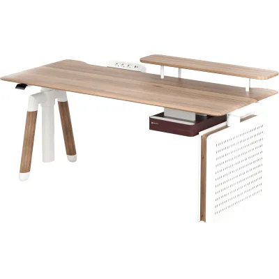 Комп'ютерний стіл Sihoo з електрорегулюванням висоти D07 1.6m Maple/White (D07B-102/D07J-102-AB)