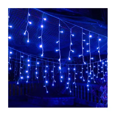 Гірлянда Voltronic Бахрома Blue 120 LED, 4х0,6 м, 8 режимів (RH-02-120/4/0,6/20B)