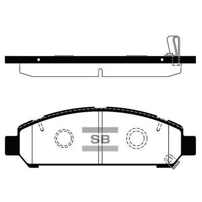 Гальмівні колодки HI-Q SP1454