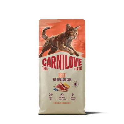 Сухий корм для кішок Carnilove True Fresh Beef Sterilised 6 кг (8595602582181)