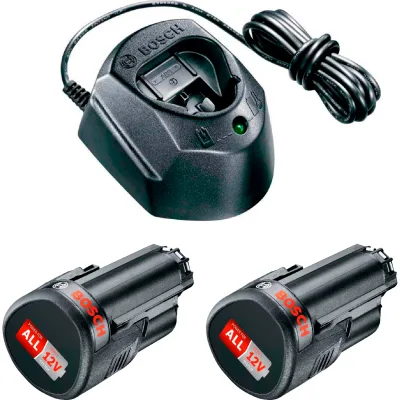 Набір акумулятор + зарядний пристрій Bosch PBA 2x12В, 1.5Аг і ЗП GAL 1210 CV (1.600.A01.L3E)