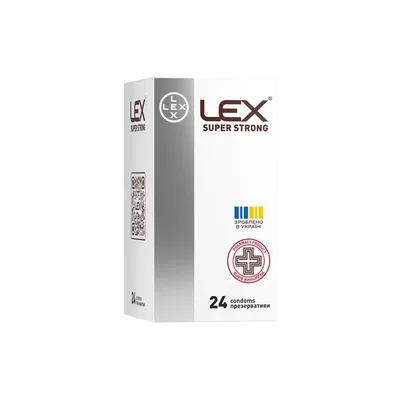 Презервативи Lex Condoms Super Strong 24 шт. (4820144774508)
