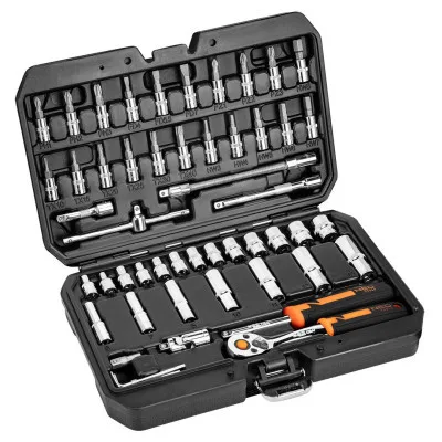 Набір інструментів Neo Tools 73шт, 1/2", 1/4", CrV, кейс (10-054)