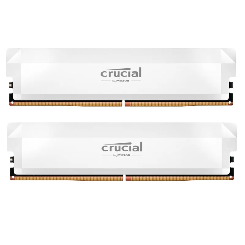 Модуль пам'яті для комп'ютера DDR5 64GB (2x32GB) 6400 MHz Pro Overclocking White Micron (CP2K32G64C40U5W)