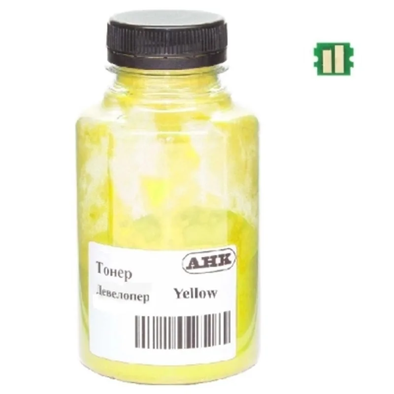 Тонер Kyocera Ecosys PA3500/MA3500, TK-5370 140г Yellow developer+chip АНК (50000578)