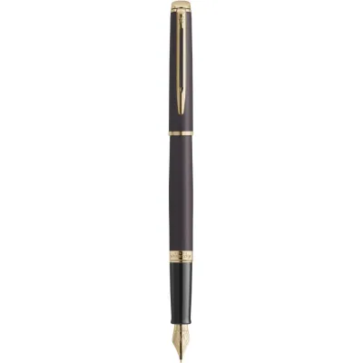 Ручка пір'яна Waterman HEMISPHERE Metallic Lava Black GT  FP F (12 090)
