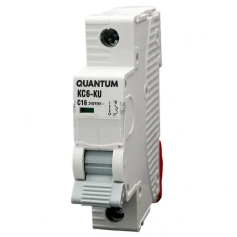 Автоматичний вимикач Quantum 1п С 10А MCB 6kA (2605 / KC6-K/ C/1P/10A-6k)