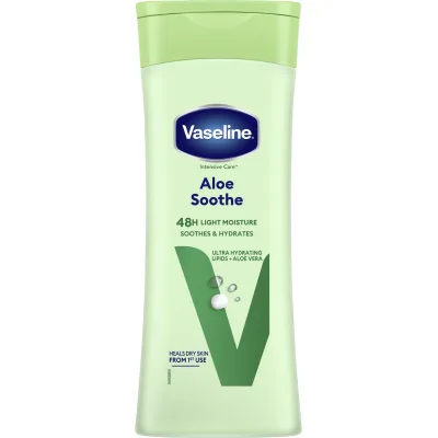 Лосьйон для тіла Vaseline Intensive Care З алое для зневодненої шкіри 400 мл (8712561482318)