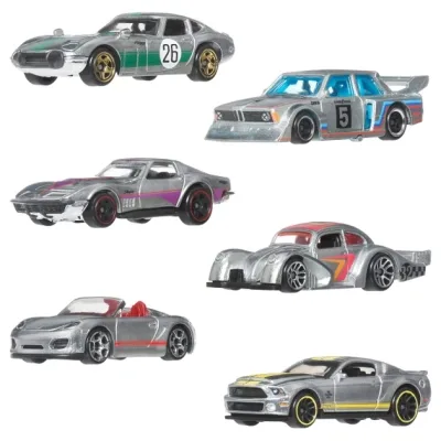 Масштабна модель автомобіля Hot Wheels Набір автомоделей Silver series ZAMAC (JLB26)