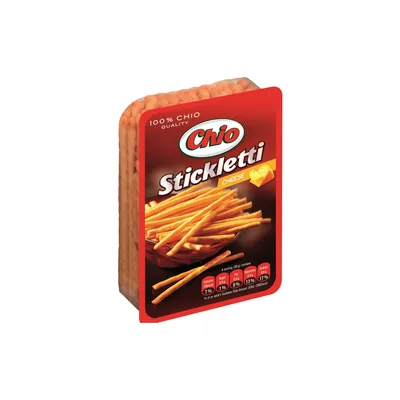 Соломка Chio Stickletti солона зі смаком сиру 80 г (4000522009532) (упаковка 3 шт)