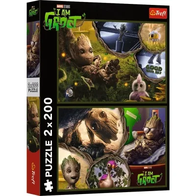 Пазл Trefl Marvel Heroes Я є Грут 2х 200 елементів (5900511133158)