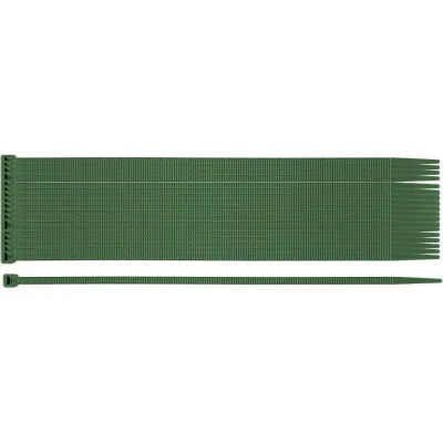 Стяжка Neo Tools 50шт, пластик, 3.6х200мм, зелена (15-975)
