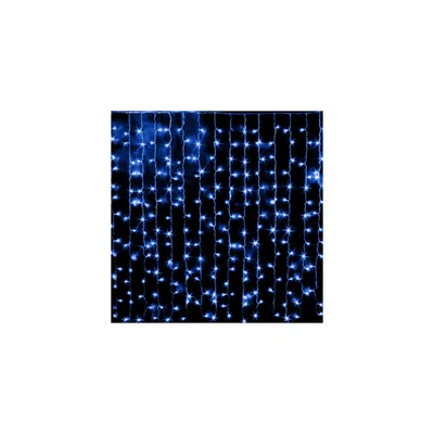 Гірлянда Voltronic Штора Blue 96 LED, мідна, 3.5 x 0,5 м, прозора, BOX (BT-001/96B3)